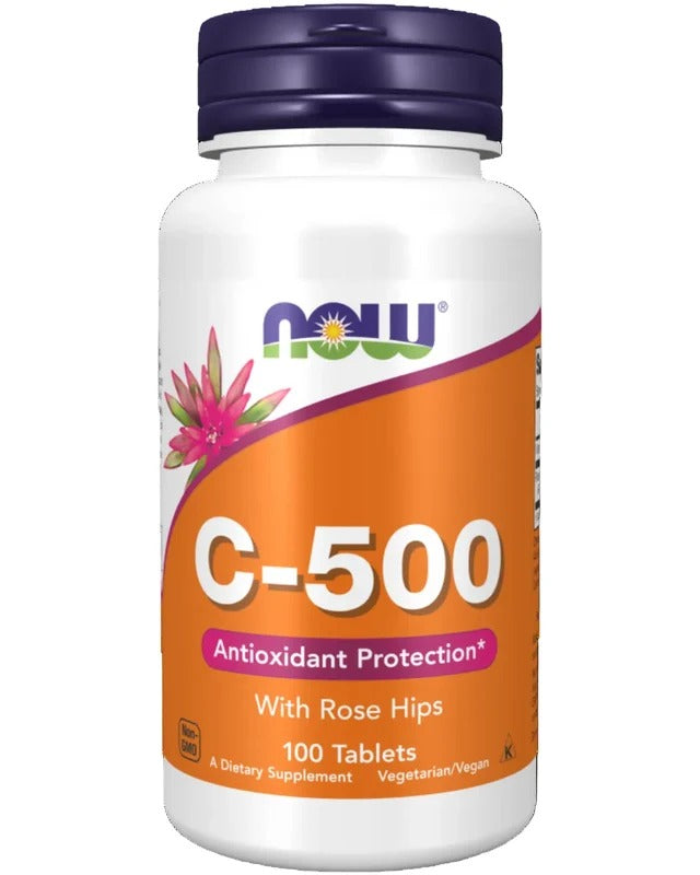 Now Vitamin C-500 W Rose Hips (0670)