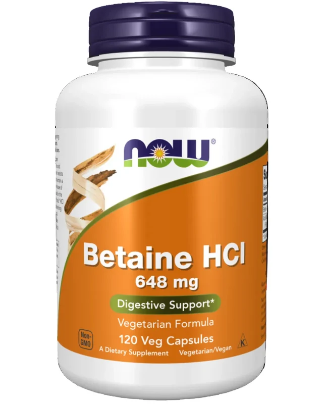 Betaine HCL 120caps (NOW)