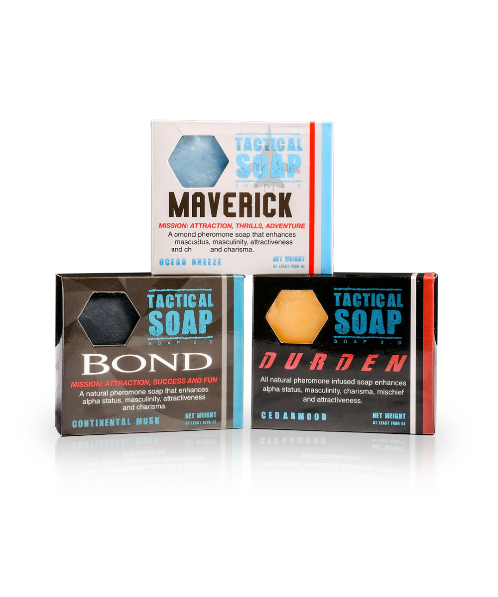 Tactical Soap Trifecta (pheromone infused) 3-Pack