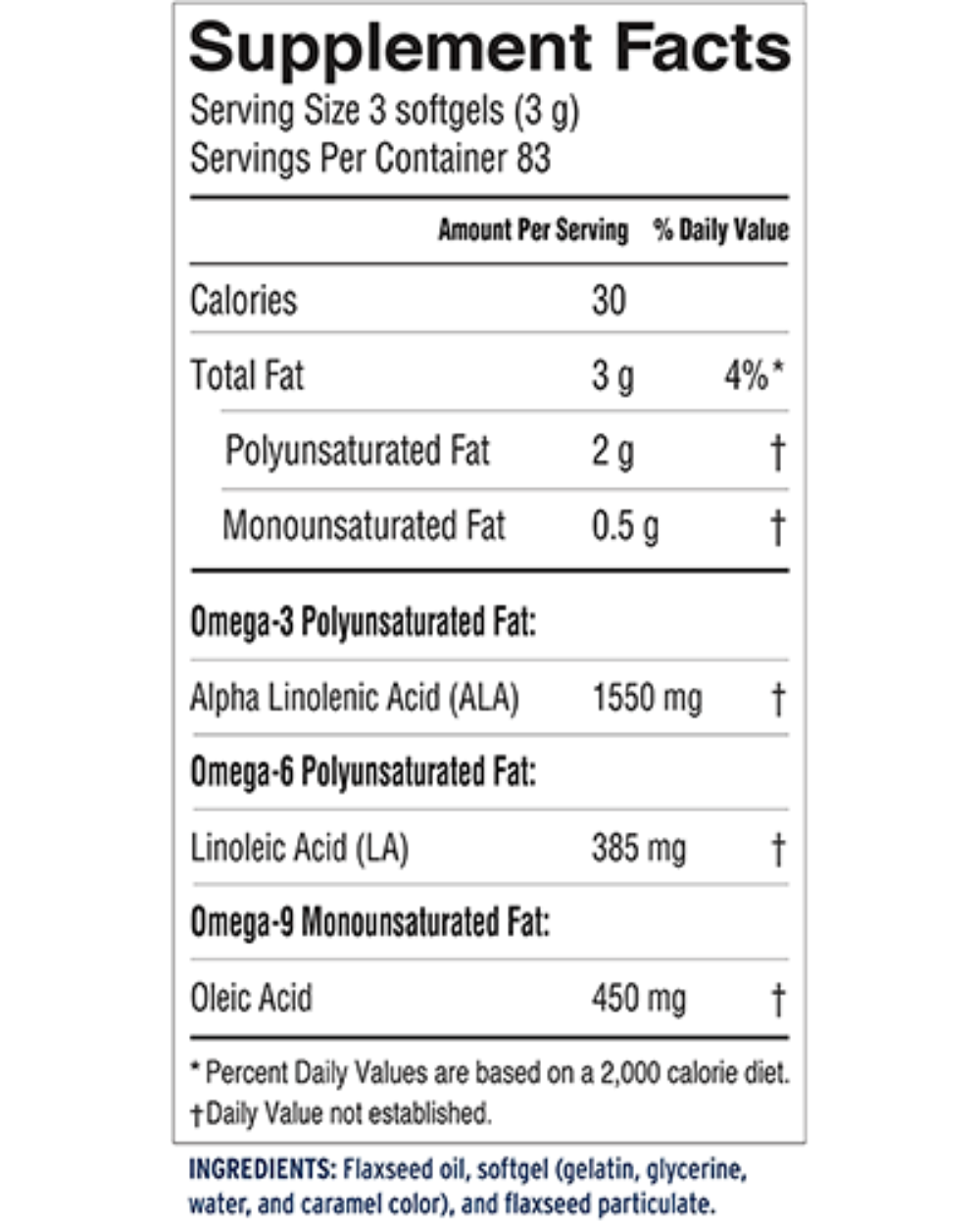 Barlean 250ct high Lignan Flax Caps