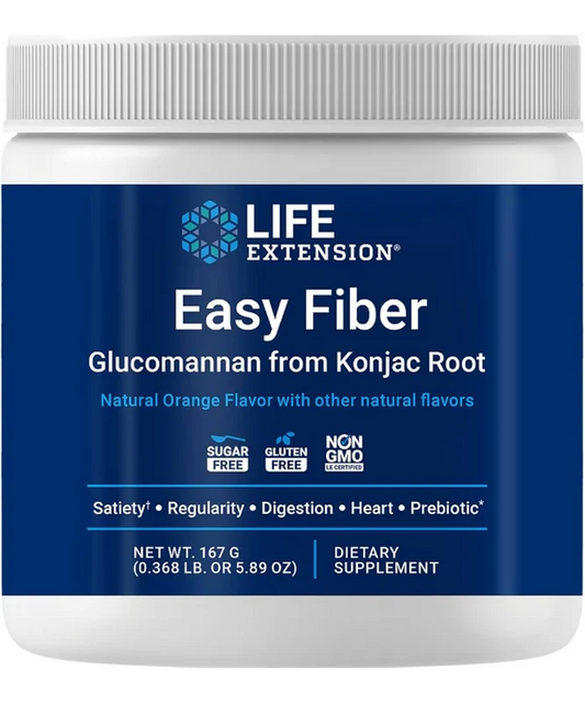 Easy Fiber Glucomannan from Konjac Root (orange flavored)