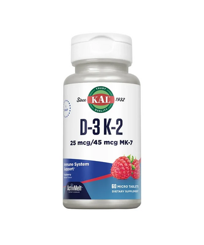 25mcg D3 + 45mcg K2