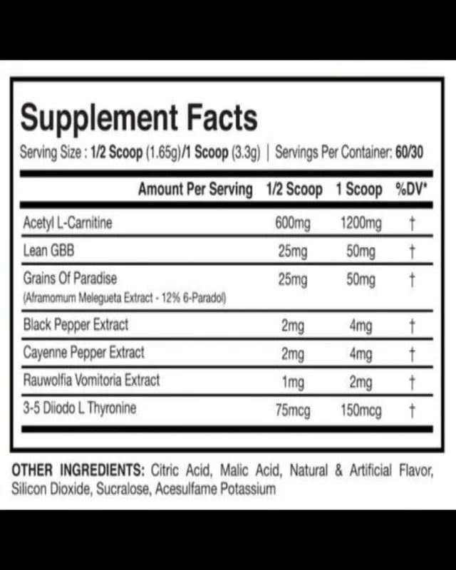 T2 Sweat 2.0 (non-stim powder)