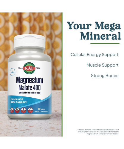 Magnesium Malate 400mg Sustained Release