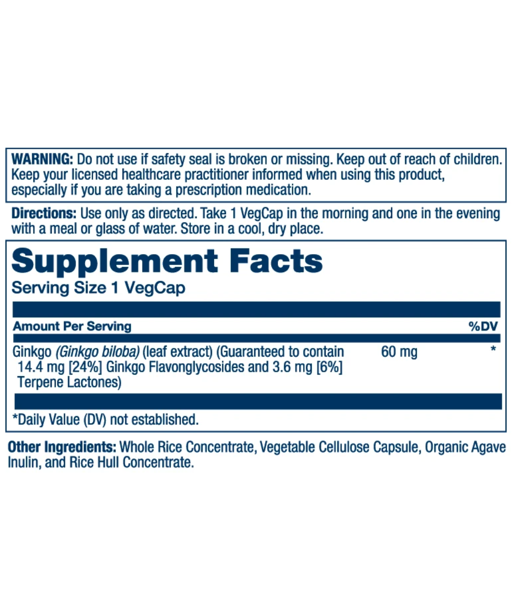 Better Being Ginkgo Biloba 60 mg Dietary Supplement