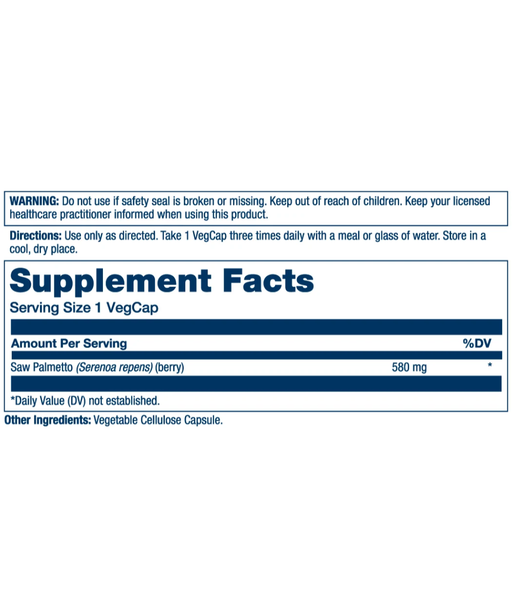 Saw Palmetto 580 mg Dietary Supplement