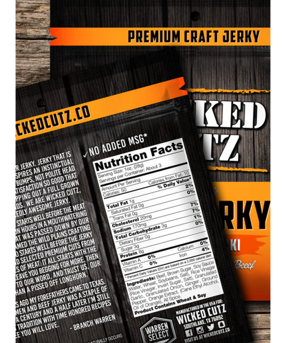Wicked Cutz Beef Jerky