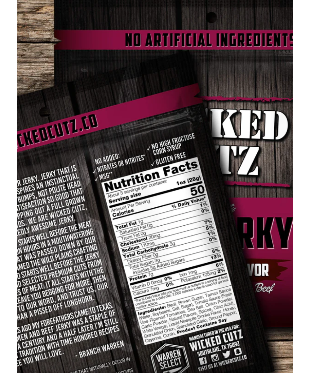 Wicked Cutz Beef Jerky