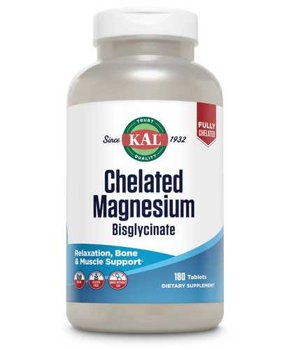 Chelated Magnesium Glycinate 180 Tablets