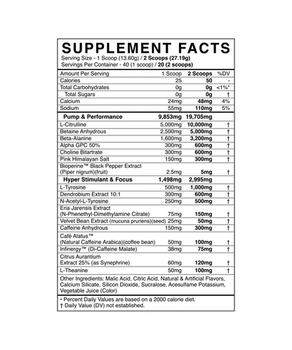 Defy Hyperstimulant Pre-Workout
