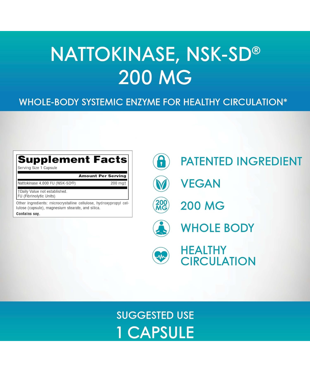 Nattokinase 200mg 60 Caps