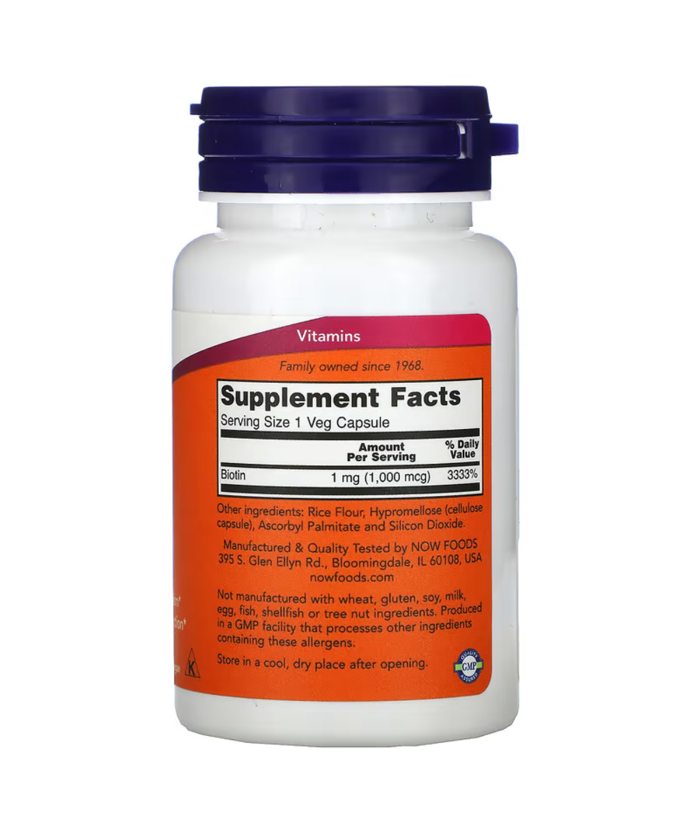 Biotin 1000mcg 100caps