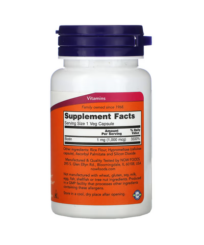 Biotin 1000mcg 100caps