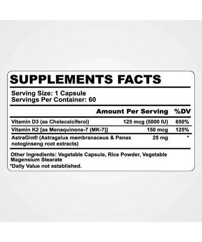 Vitamin D3 + K2