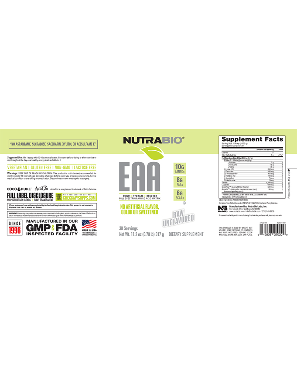 EAA Natural (NutraBio)