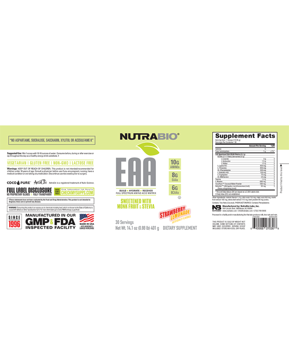 EAA Natural (NutraBio)