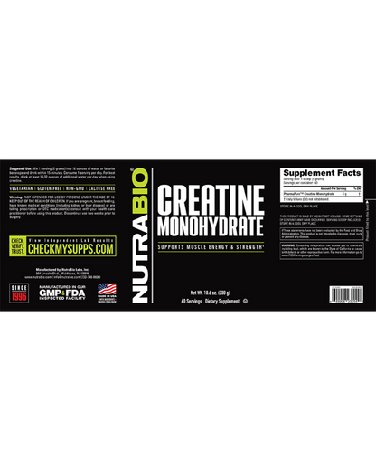 Creatine Monohydrate (Nutrabio)