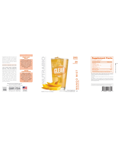 Clear Whey 1.1lb  Nutra Bio