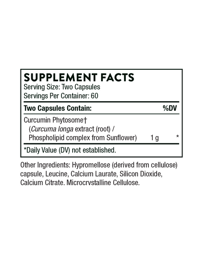 Curcumin Phytosome 1000mg 120 caps (Thorne)