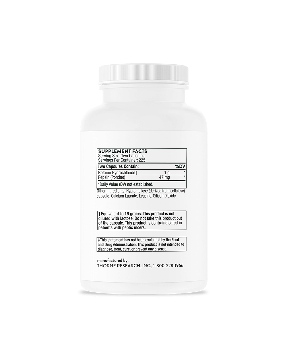 Betaine HCL/Pepsin (Thorne)