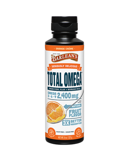 Barleans Orange Creme 8oz Fish Oil