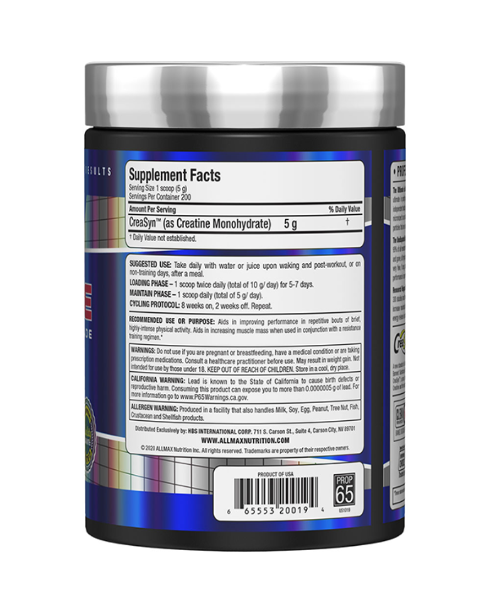 Creatine Monohydrate 1000 grams